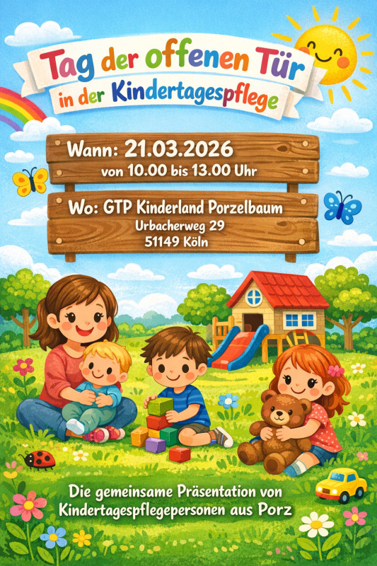 Alle Fragen und Informationen zum Tag der offenen Tür beantworte ich gerne per E-Mail oder WhatsApp!